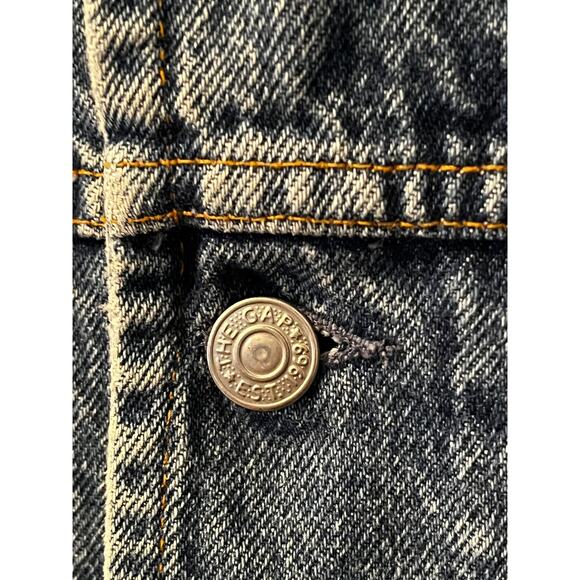 GAP Denim Jacket Vintage 90s Medium Blue Jean Trucker Style Made in Costa Rica - Picture 4 of 7